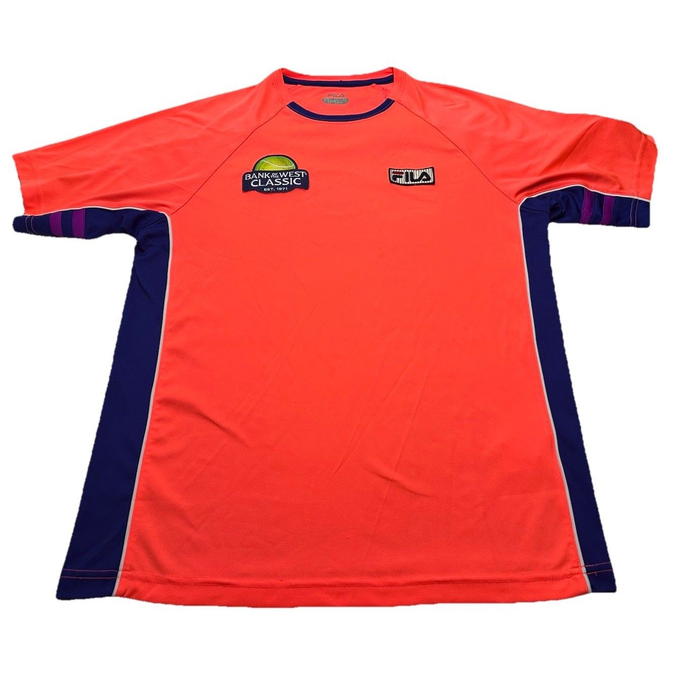 Men's Fila Tennis Bank Of The West Classic Performance Shirt Size Medium Pink